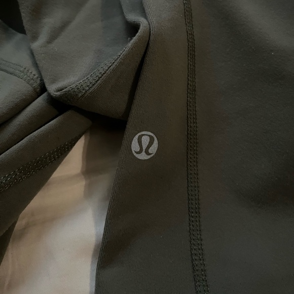 Lululemon Army Green Flared Leggings - Picture 3 of 3